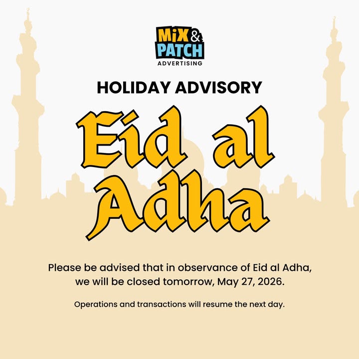 MNP Advertising Iloilo Closed for Eid al Adha – May 27, 2026