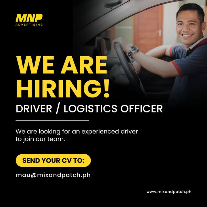 Join MNP Advertising: We're Hiring a Driver/Logistics Officer in Iloilo City