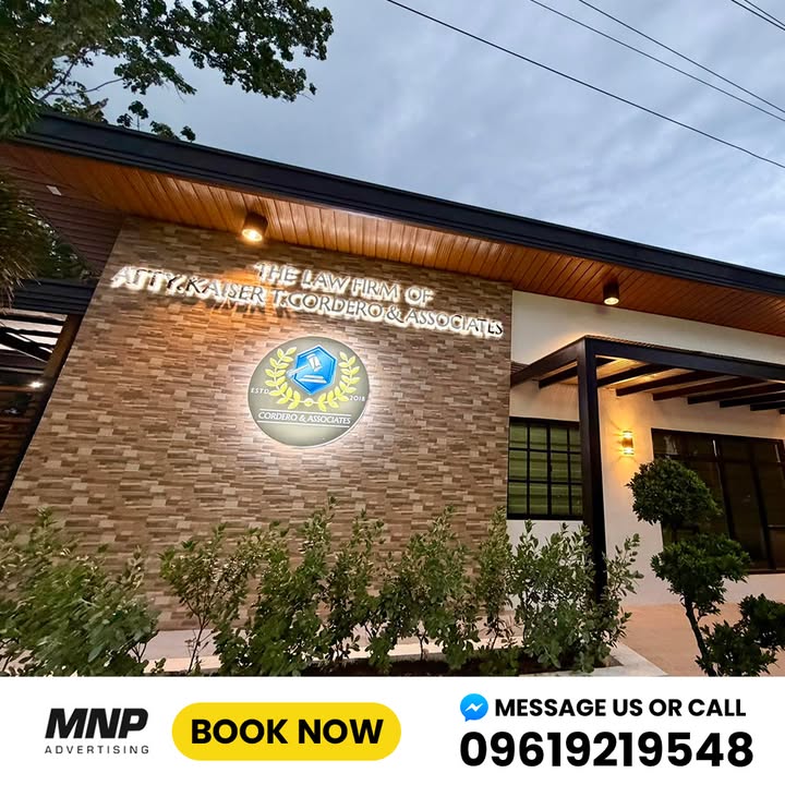 Professional Illuminated Signage Solutions in Iloilo City for Law Firms and Businesses