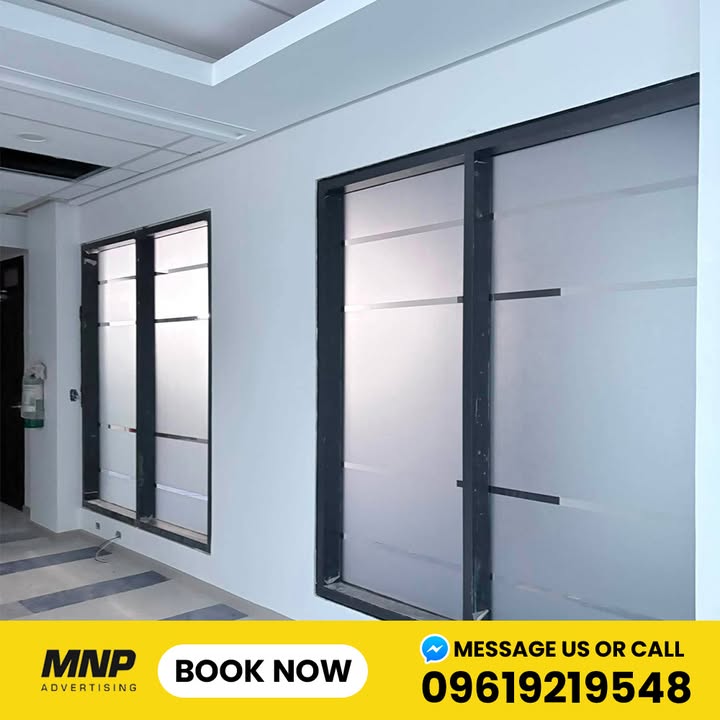 Frosted Sticker Installation: Modern Office Privacy Solutions in Iloilo