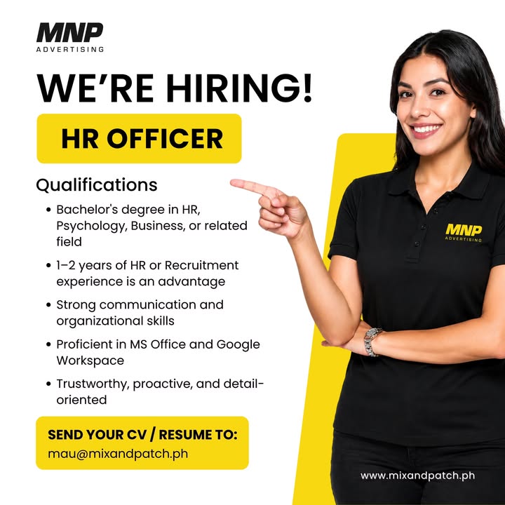Join MNP Advertising as HR Officer – Help Grow Iloilo's Leading Signage Company