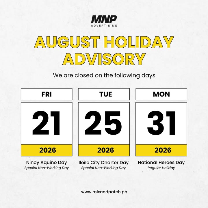 MNP Advertising August 2026 Holiday Schedule – Plan Your Signage Orders Ahead