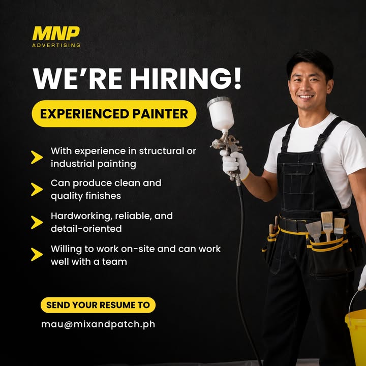 MNP Advertising is Hiring Experienced Painters in Iloilo City