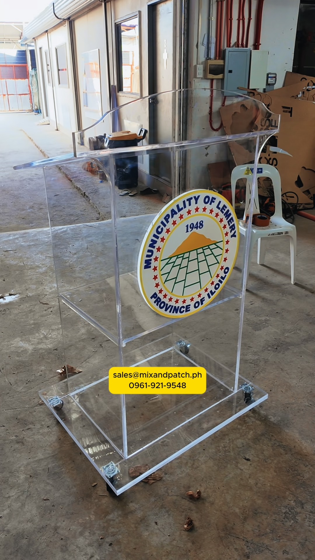 Custom Acrylic Signage & Podium Fabrication in Iloilo City